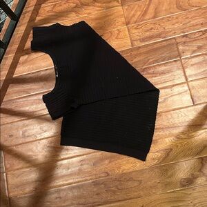 Hollyworld Black Ribbed Mini Dress